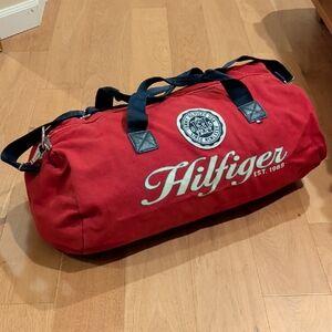 Tommy Hilfiger Red Duffel Bag